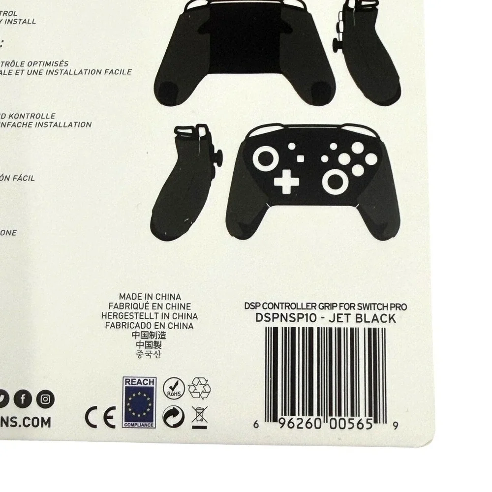 2 Pack Lizard Skins DSP Controller Grip Switch‎ Pro Jet Black 0.5mm NEW